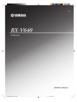 Yamaha RX-V640 Owner's manual