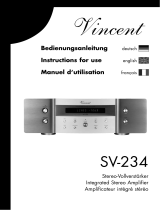 Vincent Audio SV-234 User manual