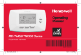 Honeywell RTH7500 Series User manual
