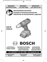 Bosch DDB180 User guide