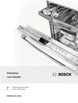 Bosch SPX68U55UC/28 User manual