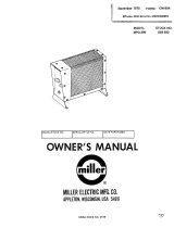Miller MPG-395 Owner's manual