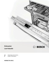Bosch SPX68U55UC/28 User manual