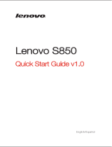 Lenovo S850 Operating instructions