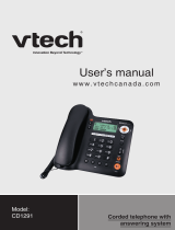 VTech CD1291 User manual