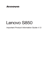 Lenovo S850 Product information