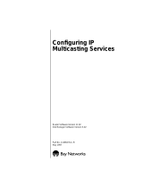 Avaya Configuring IP Multicasting Services User manual