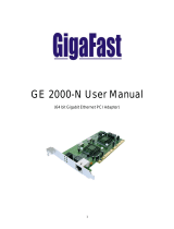 Gigafast 2000-N User manual