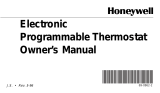 Honeywell Electronic Programmable Thermostat User manual