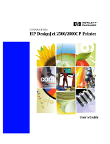 HP (Hewlett-Packard) DesignJet 2500/3500cp Printer series User manual