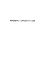 HP EliteBook 2740p Tablet PC User manual