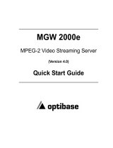 Optibase MGW 2000e User manual