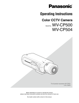 Panasonic WV-CP500 User manual