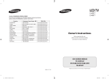 Samsung LA40F71B User manual