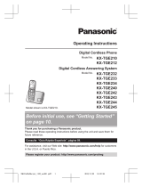Panasonic KX-TGE233 User manual