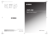 Yamaha YSP-500 Owner's manual