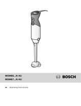 Bosch MSM67140AU/01 User manual