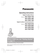 Panasonic KXTG2724E Operating instructions