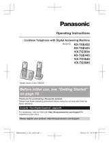 Panasonic KXTGE445 User manual
