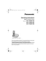 Panasonic KXTG8011E Operating instructions