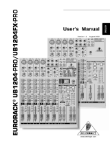 Behringer UB1204-PRO User manual