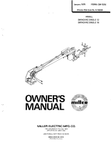 Miller SWINGARC SINGLE 12 AND 16 Owner's manual