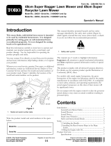 Toro 48cm Super Bagger Lawn Mower User manual
