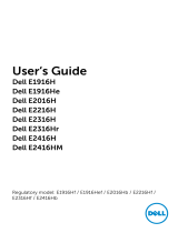 Dell E2016H User guide