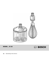 Bosch MSM67140AU/01 Supplemental