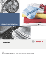 Bosch WIA24200EE/04 Operat./Install.Instruct./Program table