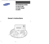 Samsung Microwave Oven CE117KB User manual