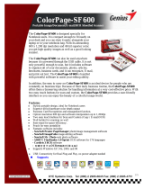 Abbyy USA ColorPage-SF600 User manual