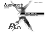 Mitsubishi Electronics FX2N-8AD User manual