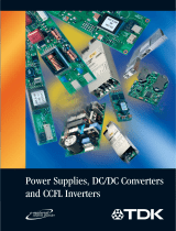 TDK Power Supply/DC to DC Converter/CCFL Inverter User manual