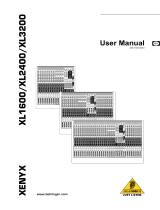 Behringer Xenyx XL2400 User manual