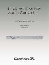 GefenTV GTV-HDMI-2-HDMIAUD User manual