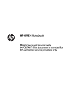 HP OMEN Notebook - 15-5000nc User guide
