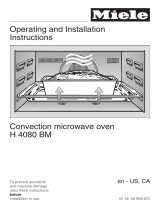 Miele H4080BM Operating instructions