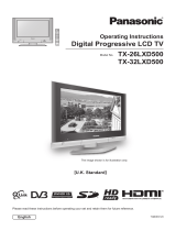 Panasonic TX32LXD500 Operating instructions