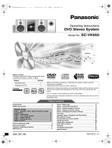 Panasonic SCVK650 User manual
