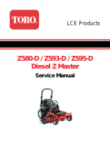 Toro Z Master Professional 7000 Series Riding Mower, With 52in Rear Discharge Mower User manual