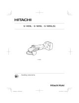 Hitachi G 18DSLS Handling Instructions Manual