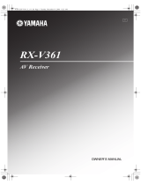 Yamaha RX-V361 User manual
