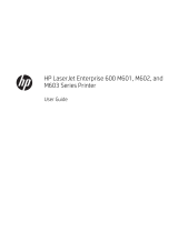 HP LaserJet Enterprise 600 Printer M603 series User guide