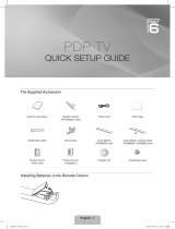 Samsung PS50B655S1W Quick start guide