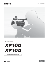 Canon XF105 User manual