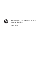 HP Value 18-inch Displays User manual