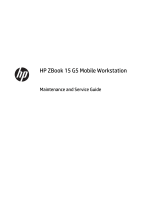HP ZBook 15 G5 Mobile Workstation IDS Base Model User guide