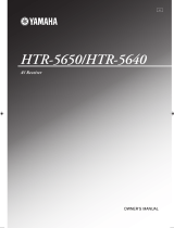 Yamaha HTR-5650 Owner's manual