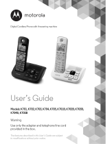 Motorola K704 User manual